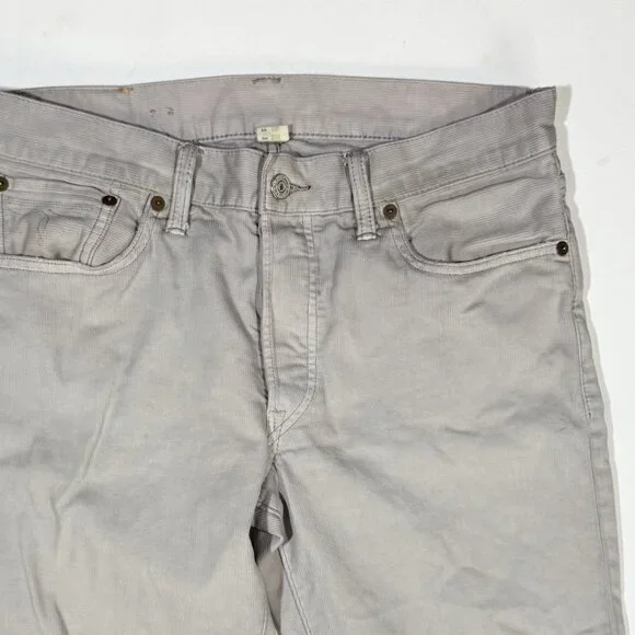 RRL Double RL Corduroy Jeans Pants Men's Size 31 x 33 Grey Textured Ralph Lauren - Picture 4 of 5